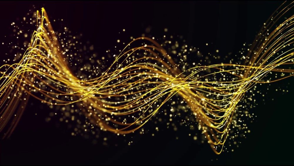 Золото на черном фоне