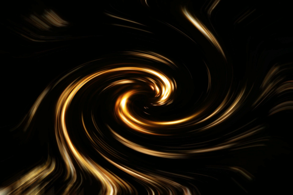 Золото на черном фоне