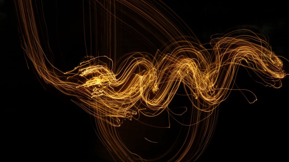 Черно Золотая абстракция