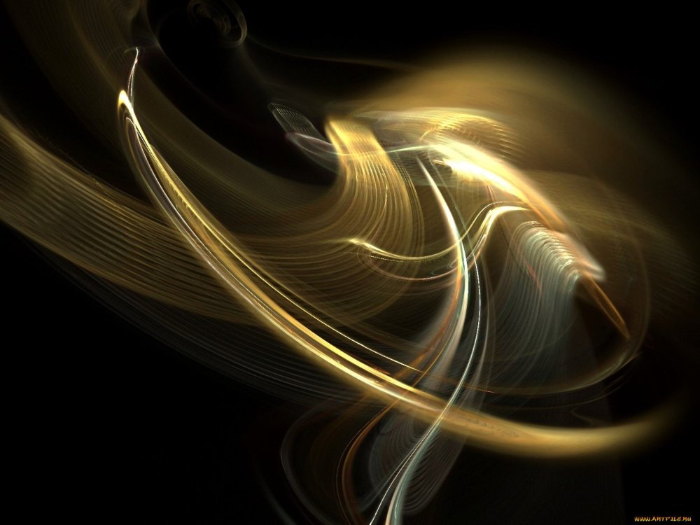 Черно Золотая абстракция