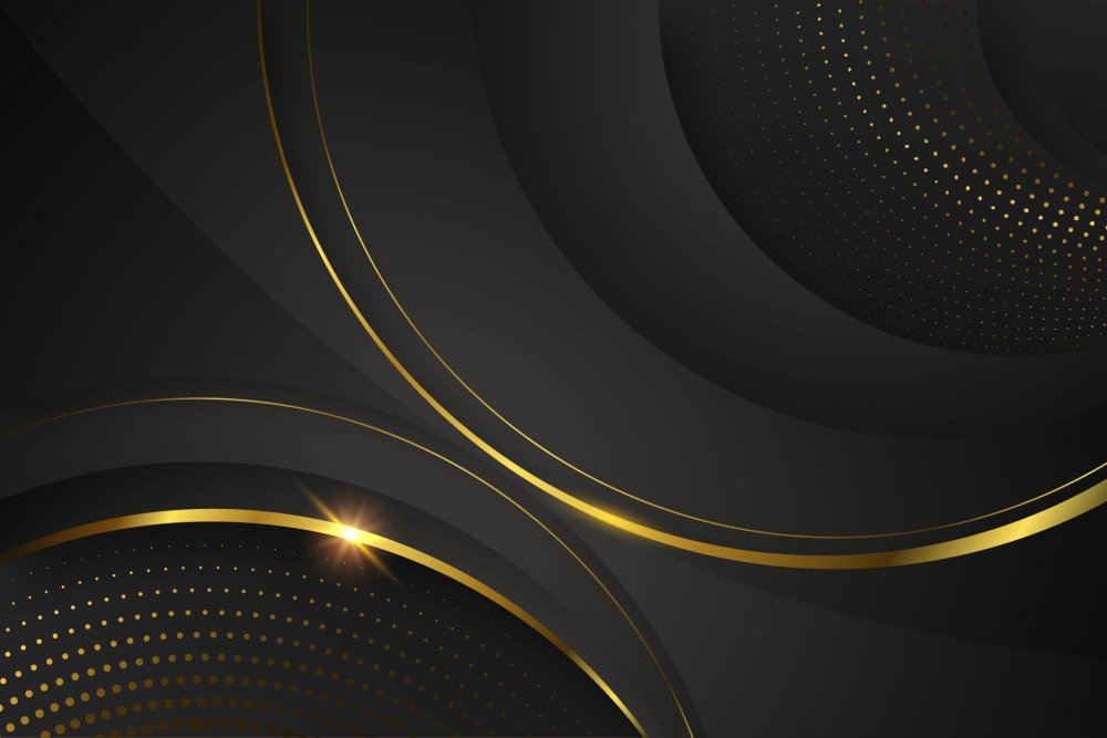 Фон черный с золотом