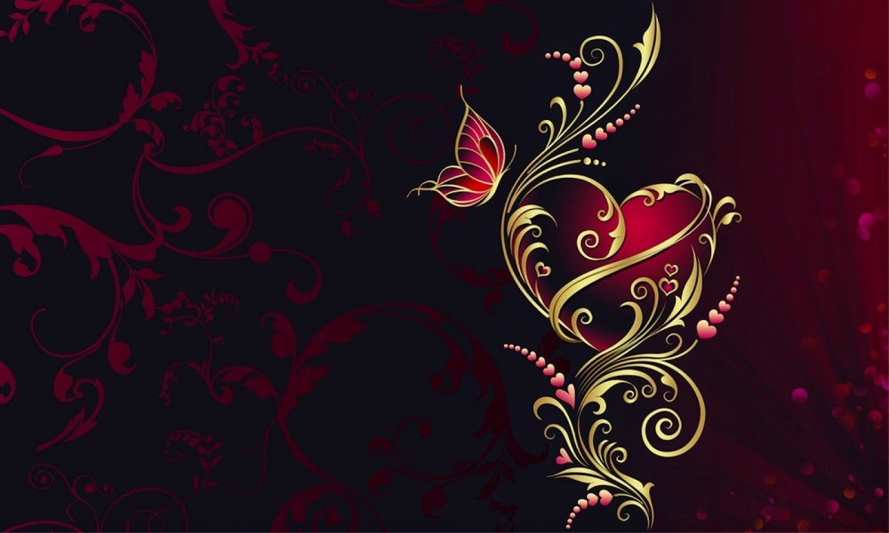 Темный фон с узорами