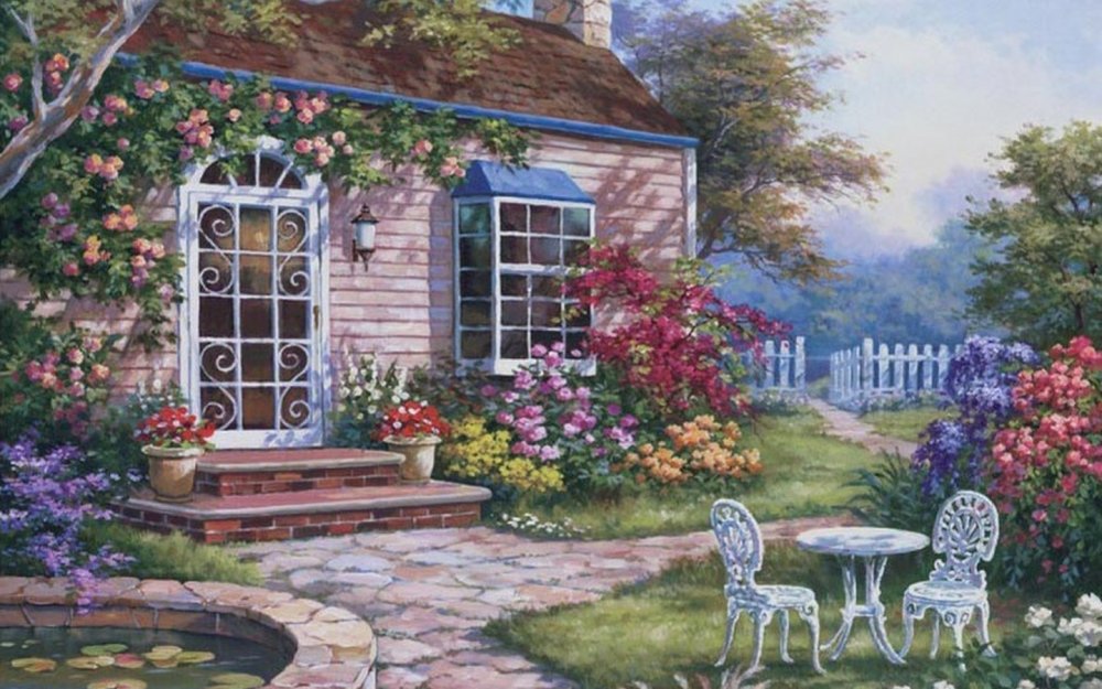 Пейзажи корейского художника сунг Ким