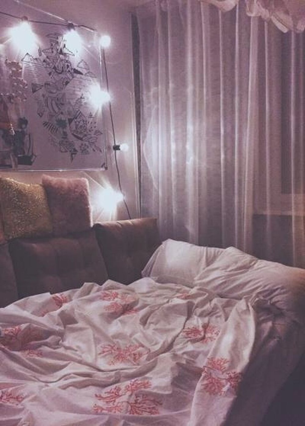 Розовая спальня Эстетика