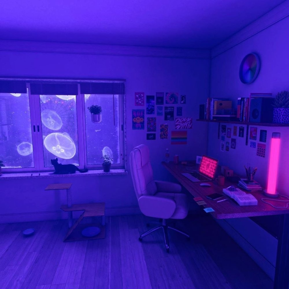 Неон комната амонг АС