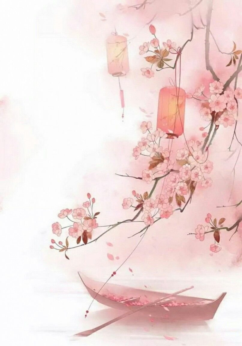 Акварель в японском стиле