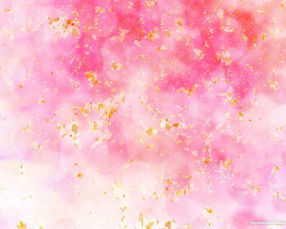 Акварельный фон розовый с золотом