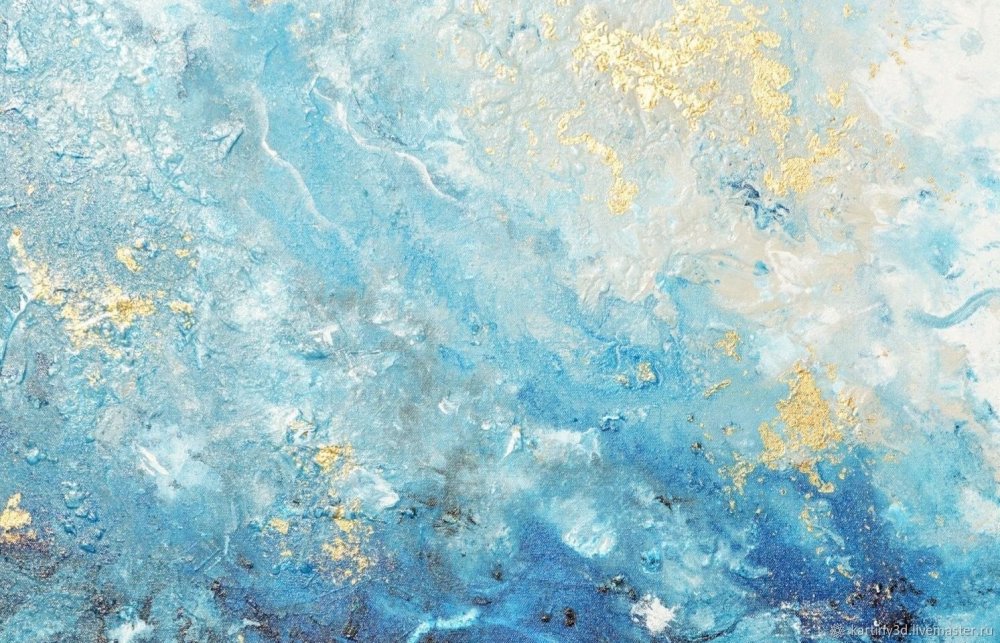 Синий мрамор с золотом