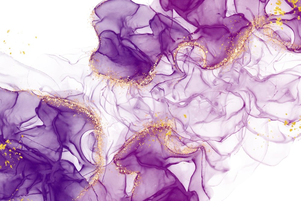 Фон акварель с золотом