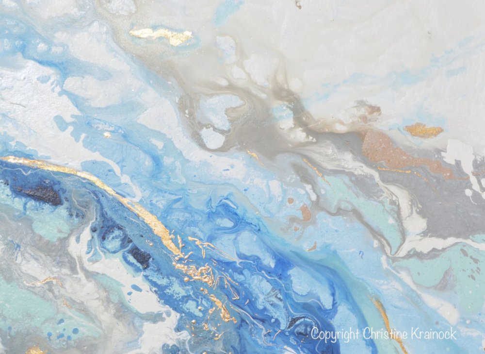 Мрамор голубой с золотым