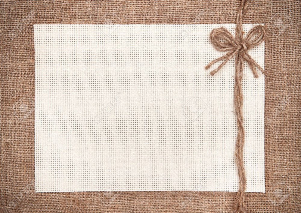 Холщовая ткань в рамке