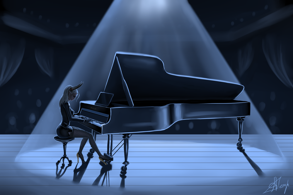 Клавиши старого пианино