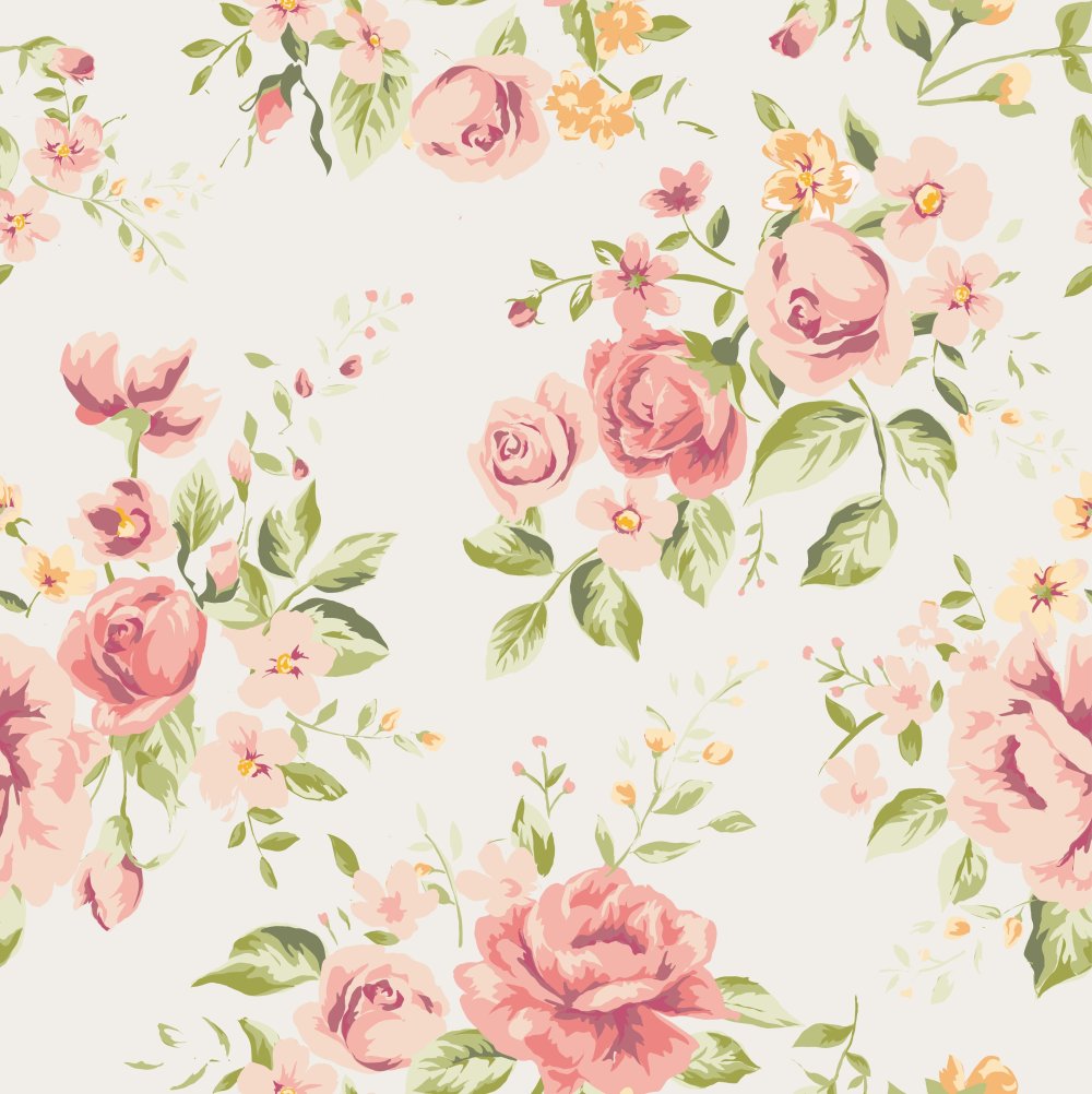 Винтажный цветочный фон