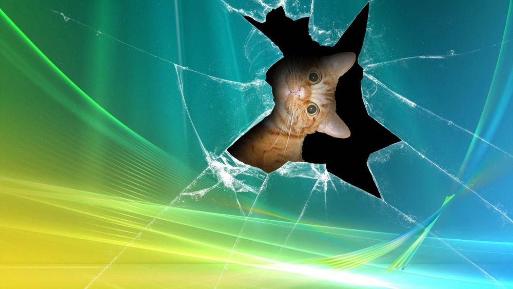 Трещины на черном фоне