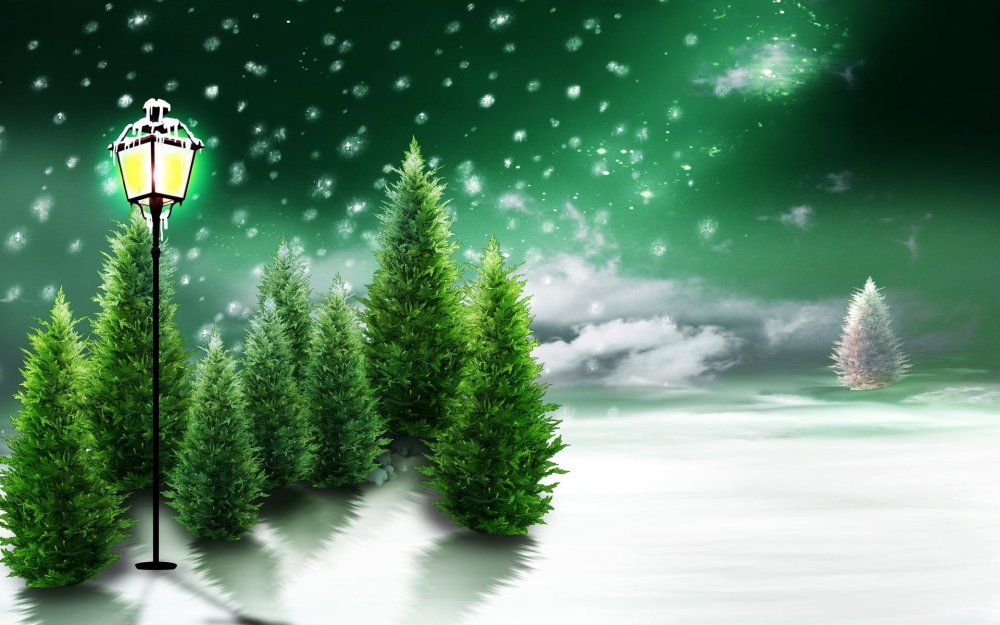 Новогодняя природа