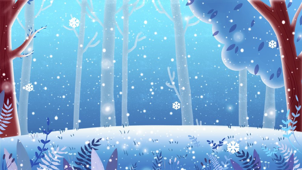 Зимний фон для детей
