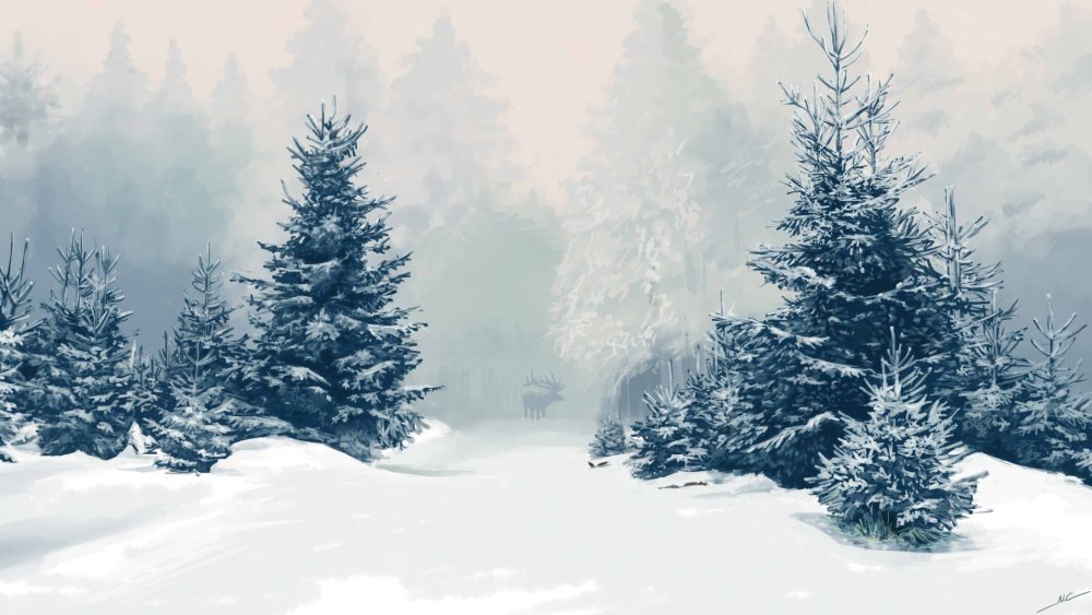 Сказочный зимний лес