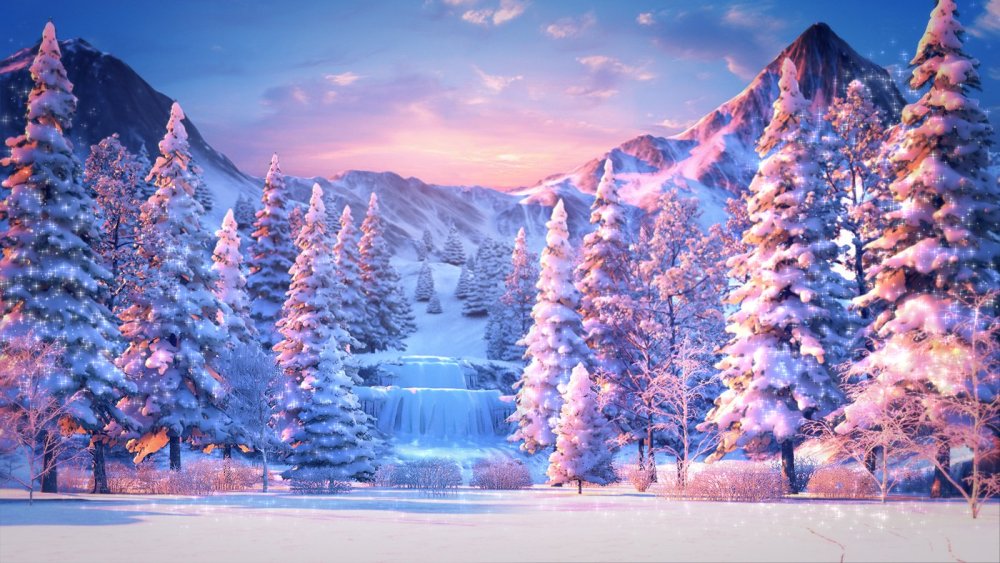 Красивый зимний фон