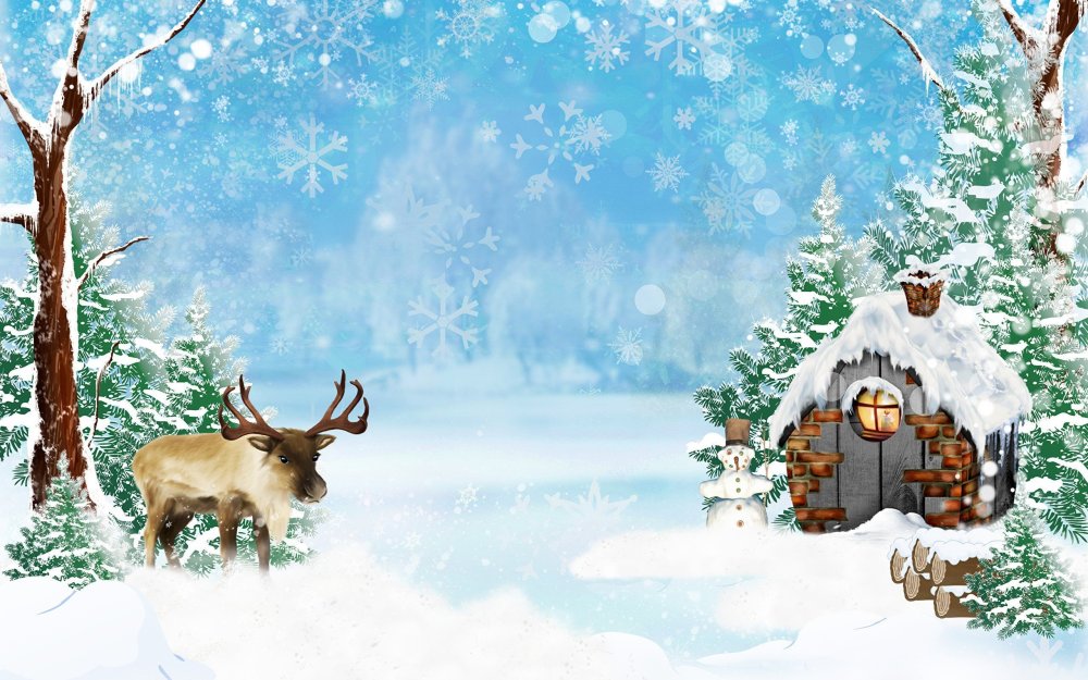 Сказочный зимний лес