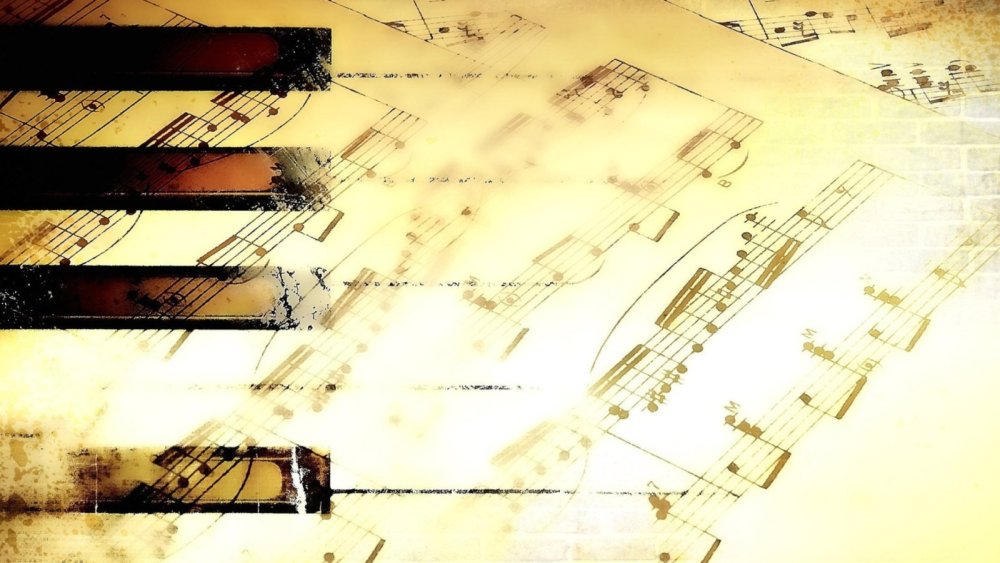 Фон музыкальный для презентации горизонтальный