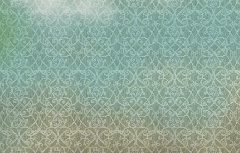 Зеленый фон с узорами