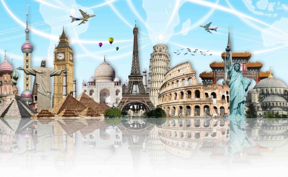 Достопримечательности мира на одной картинке