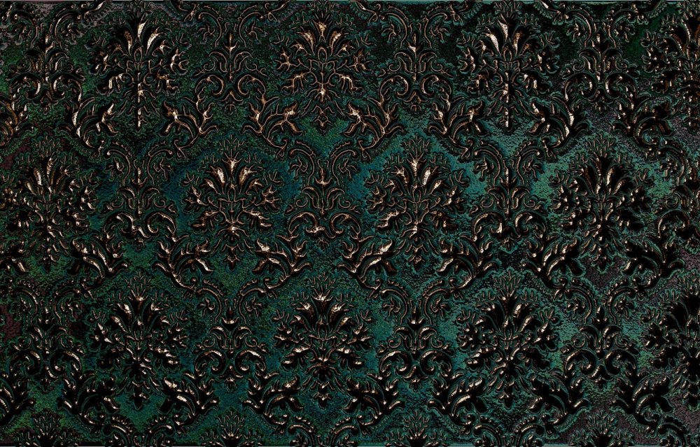 Темно зеленый с золотом