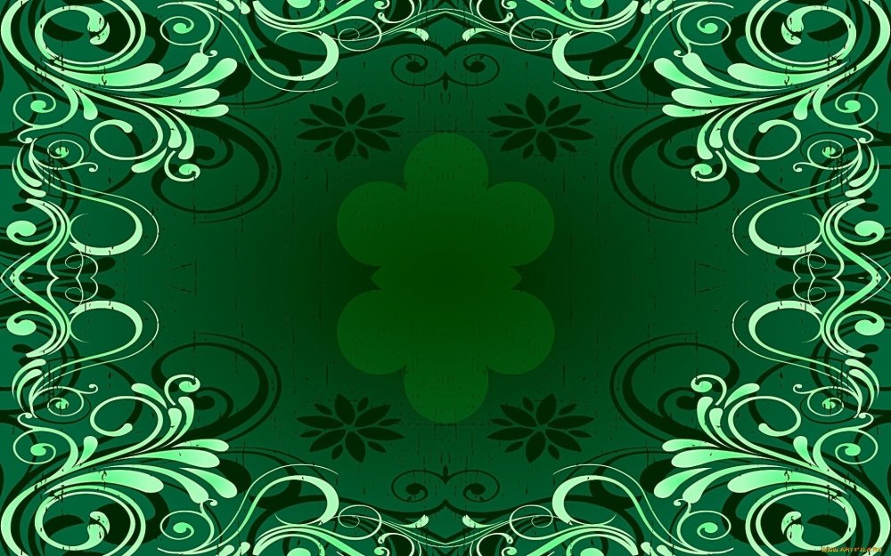 Зеленый орнамент