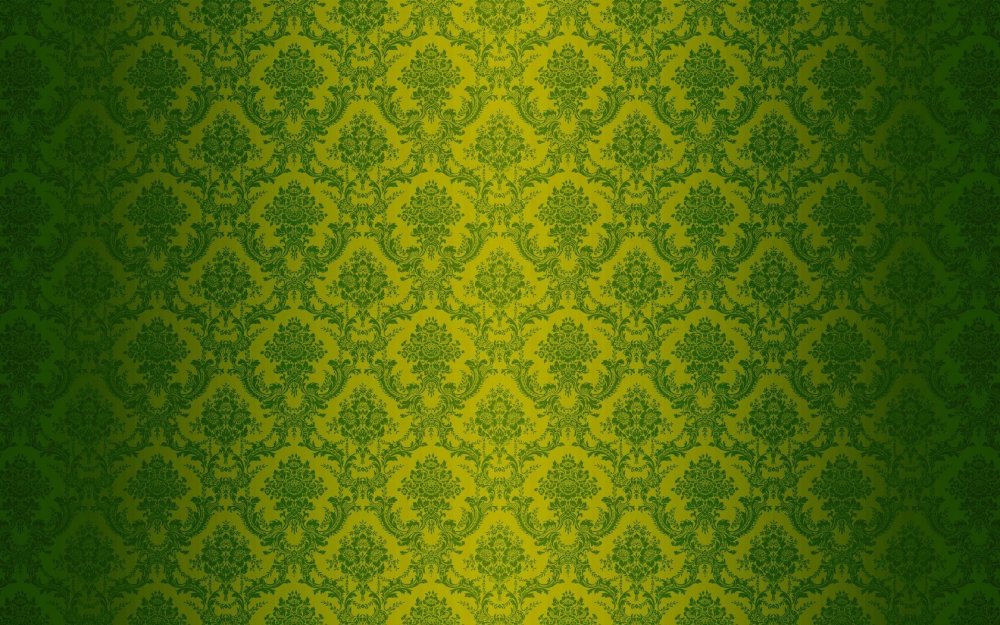Зеленый фон с узорами