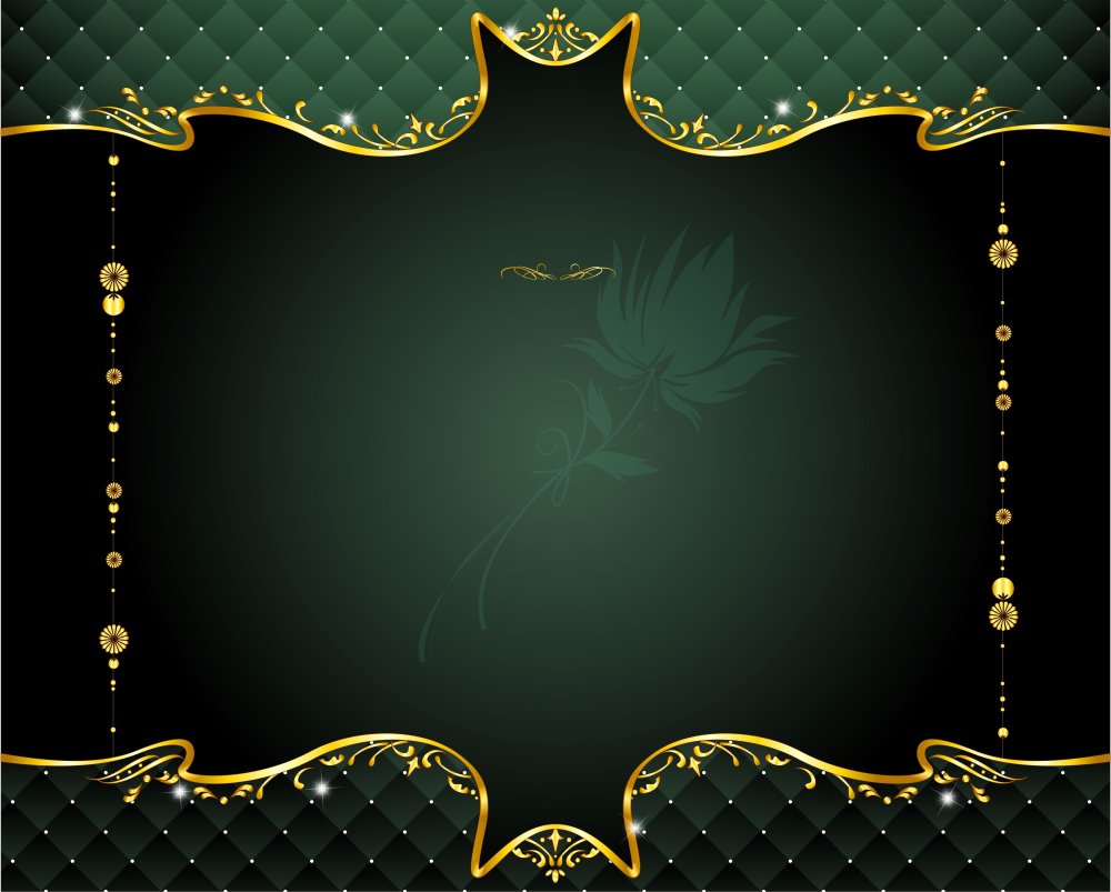 Фон черный с золотом