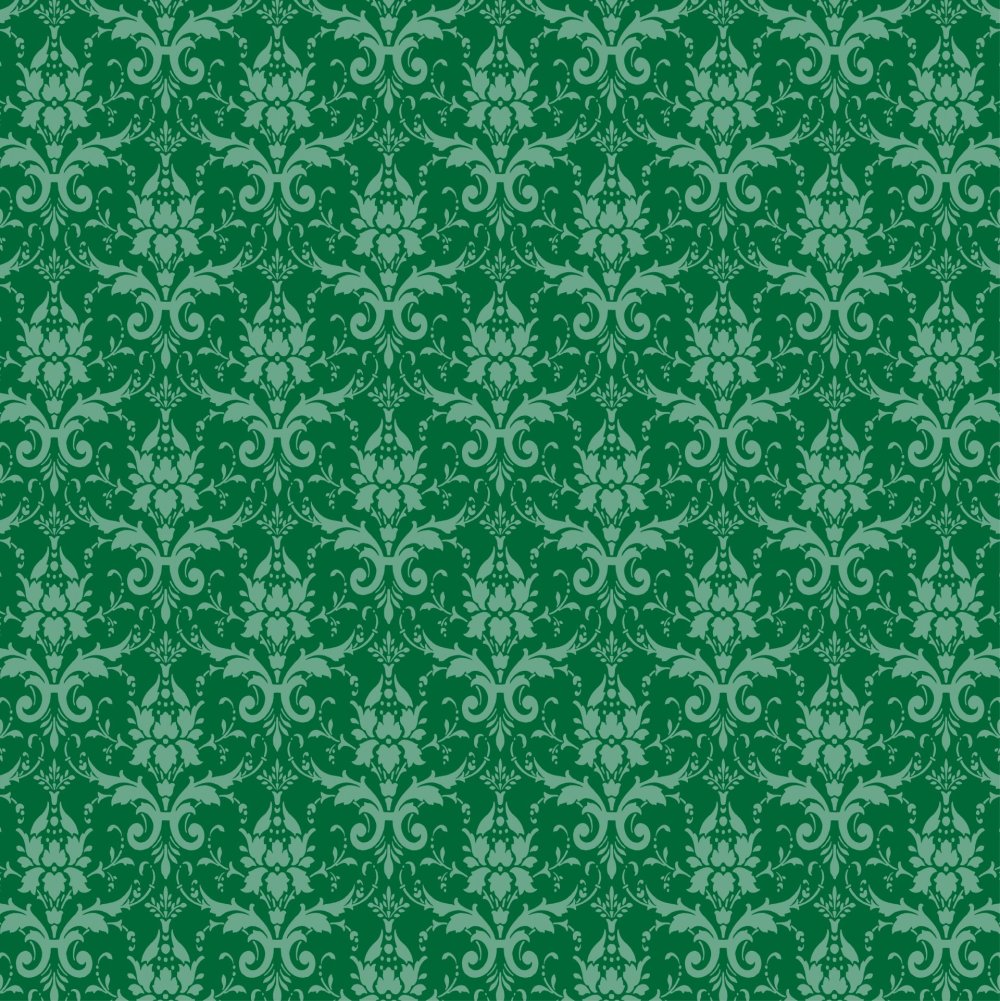Зеленый фон с орнаментом