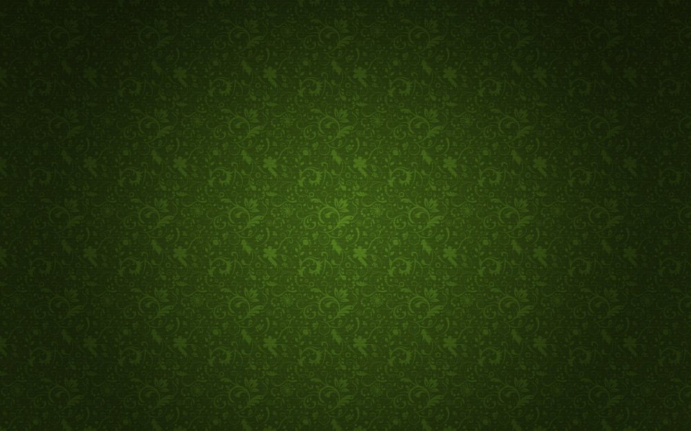 Зеленый фон с орнаментом