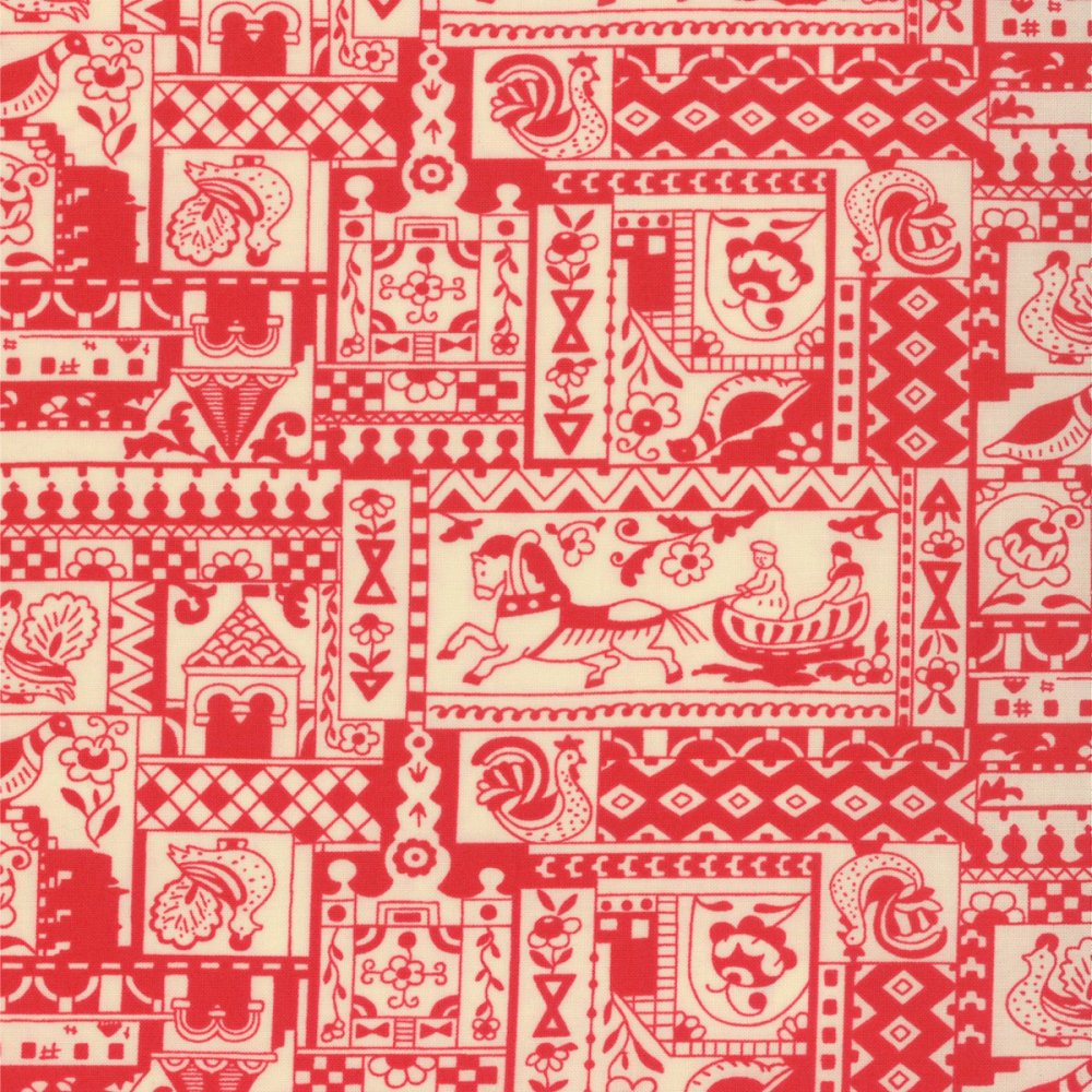 Ткань с народным орнаментом