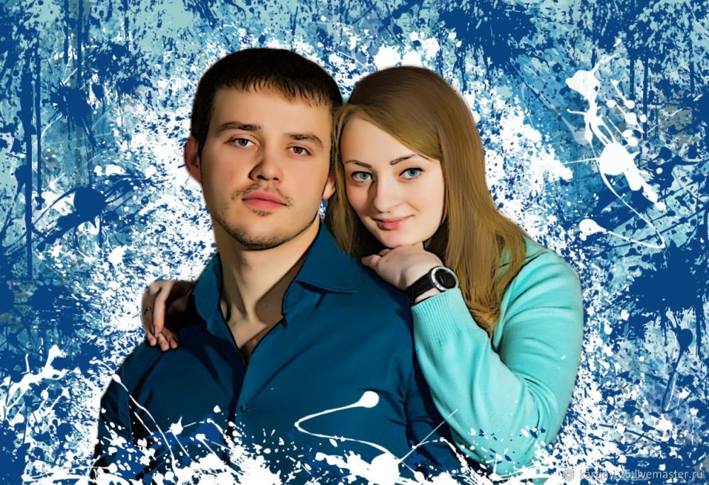 Обработка портрета в стиле арт