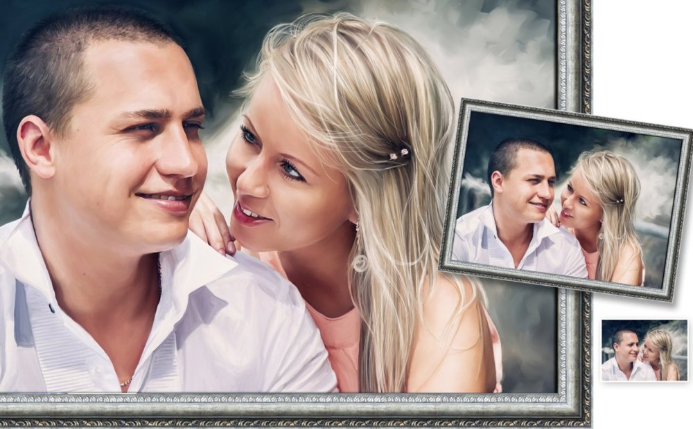 Красивый фон для портрета пары