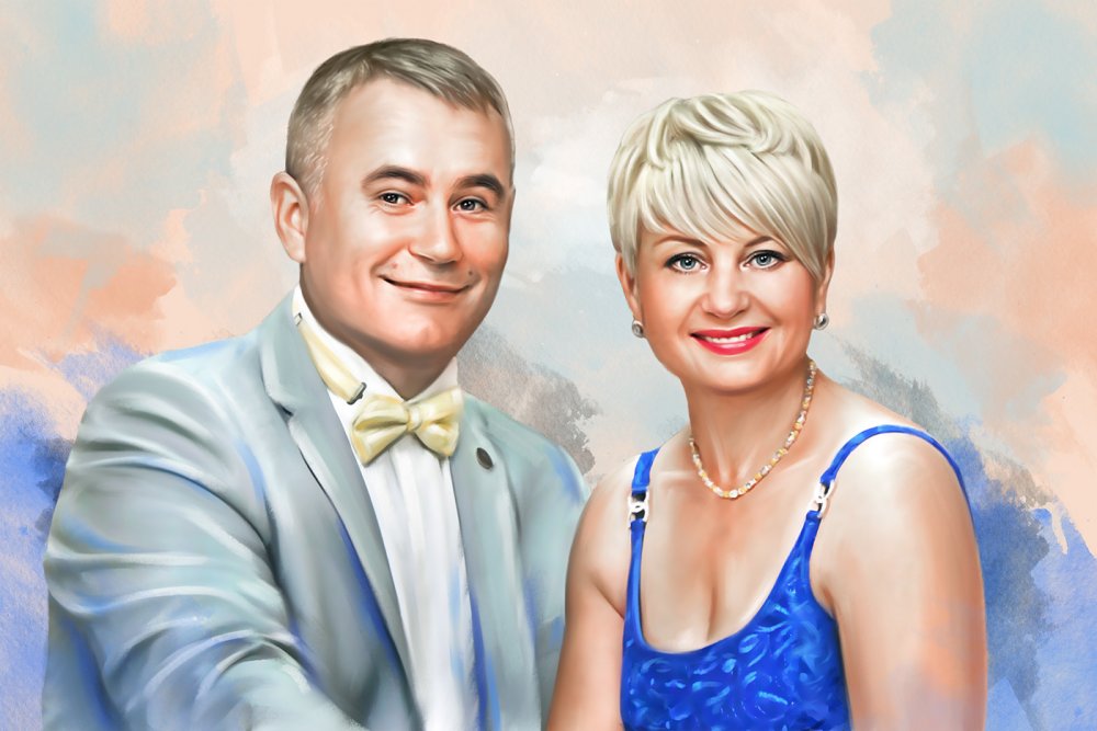 Современный парный портрет