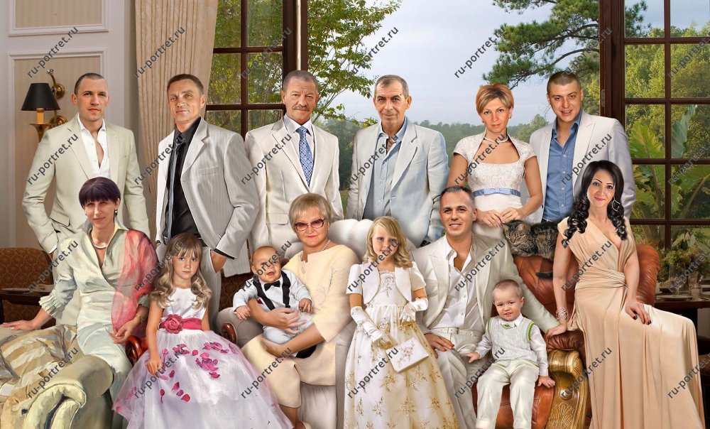 Фотомонтаж семья
