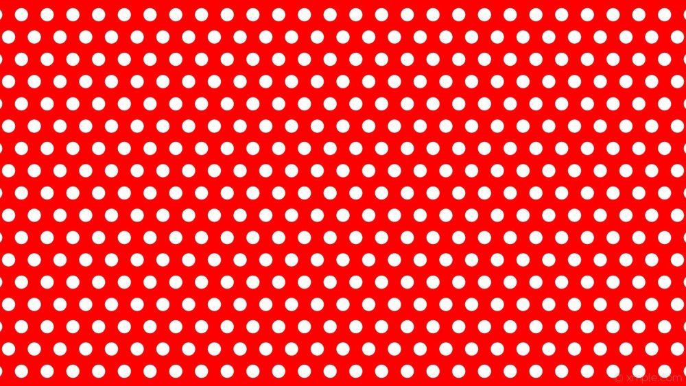 Красный в белый горошек