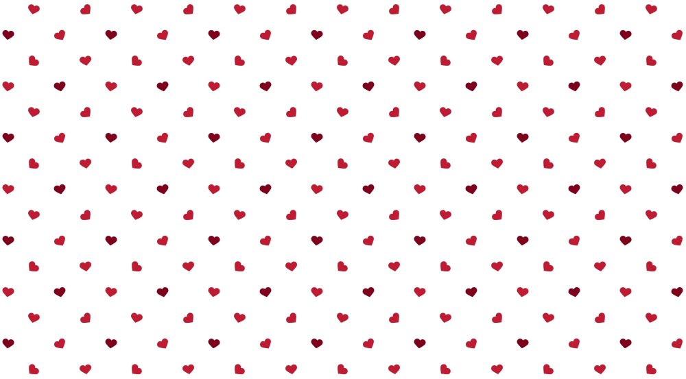 Мелкие сердечки на белом фоне