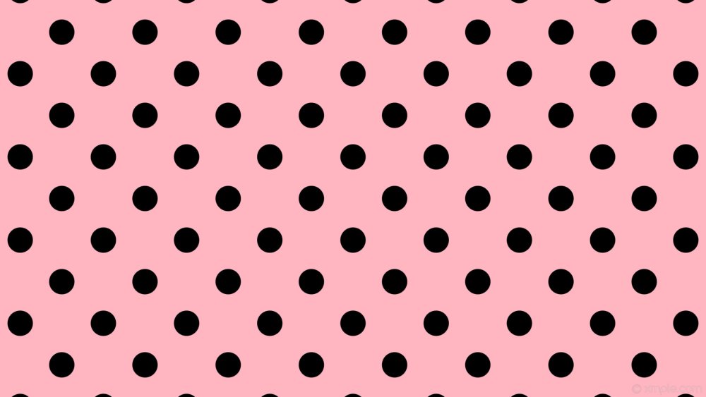 Розовый фон в горошек