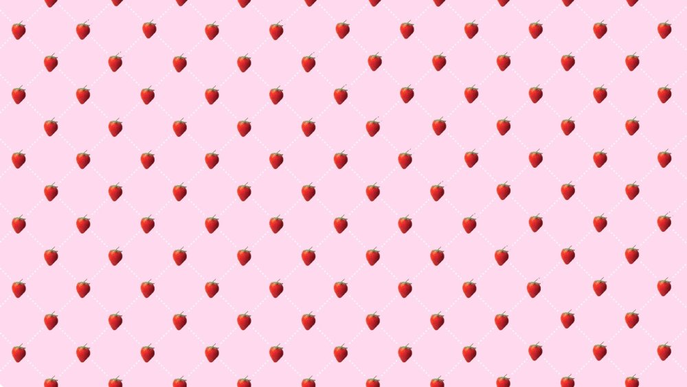 Клубничный фон милый