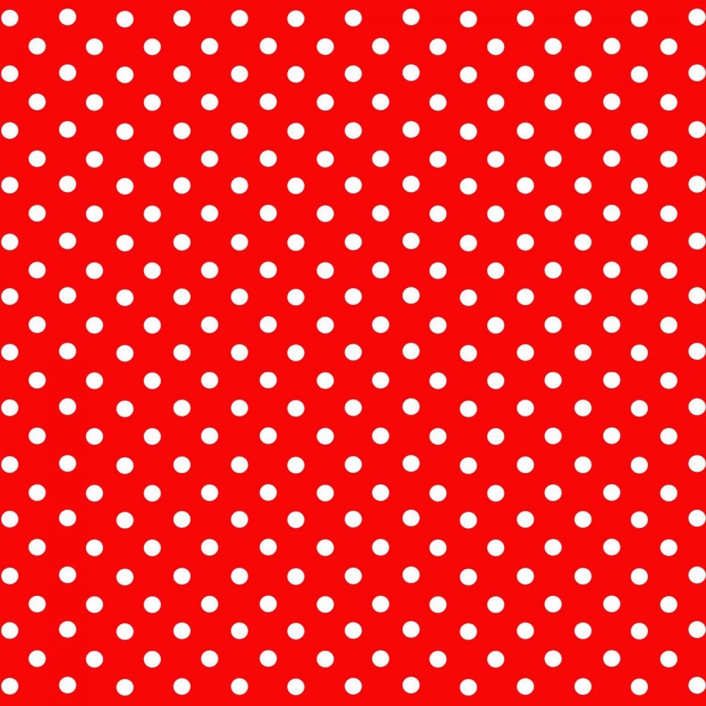 Красный фон в черный горошек