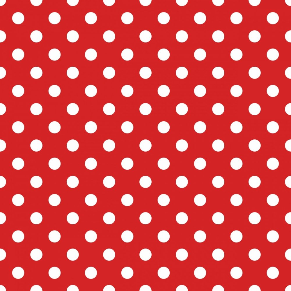 Фон красный в белый горох