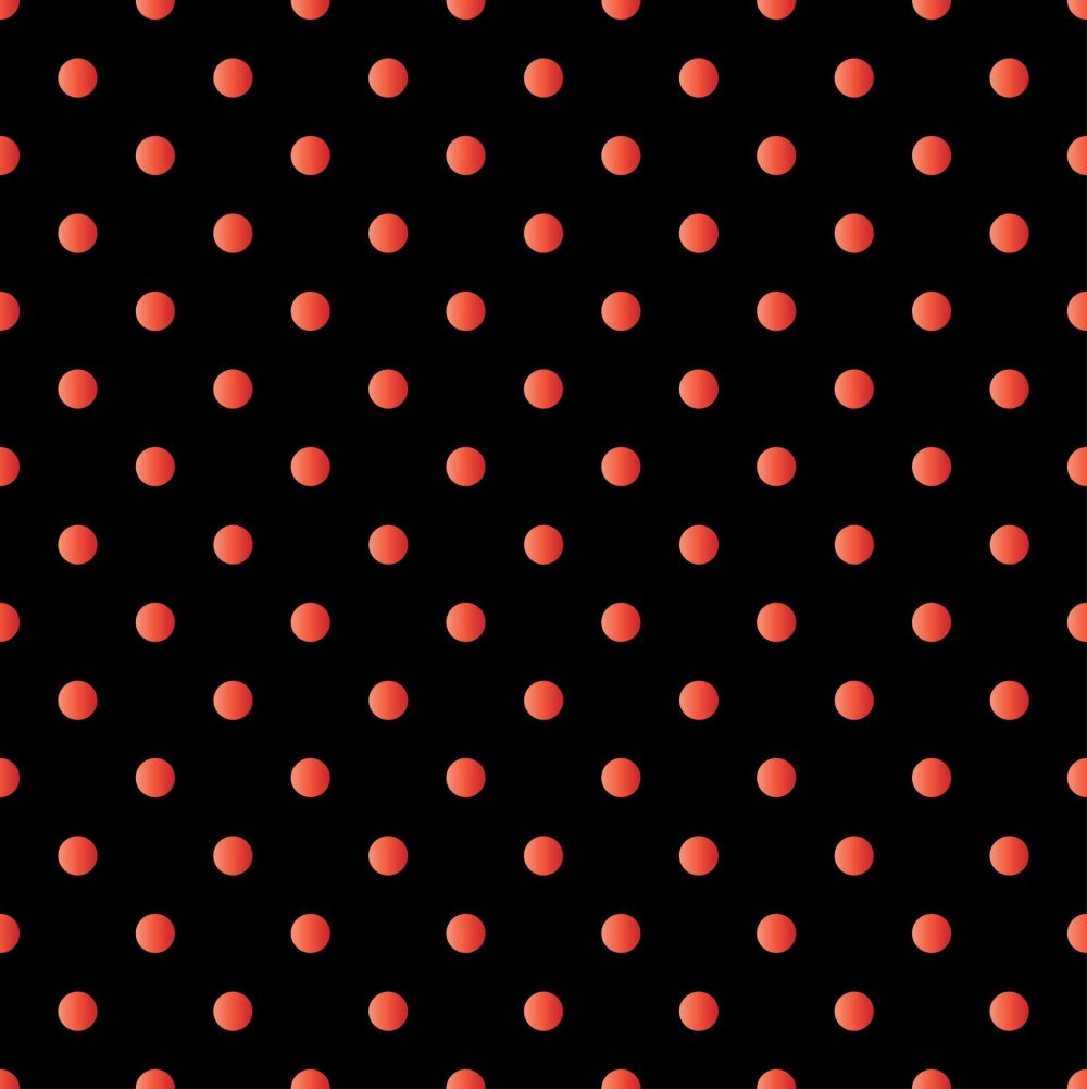 Красный лист в горошек