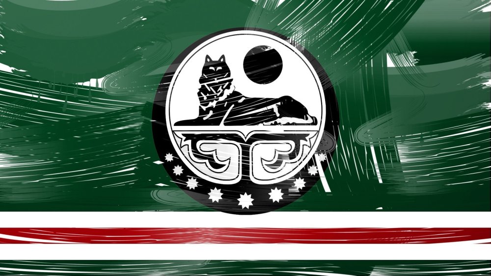 Флаг Чечни и Ичкерии