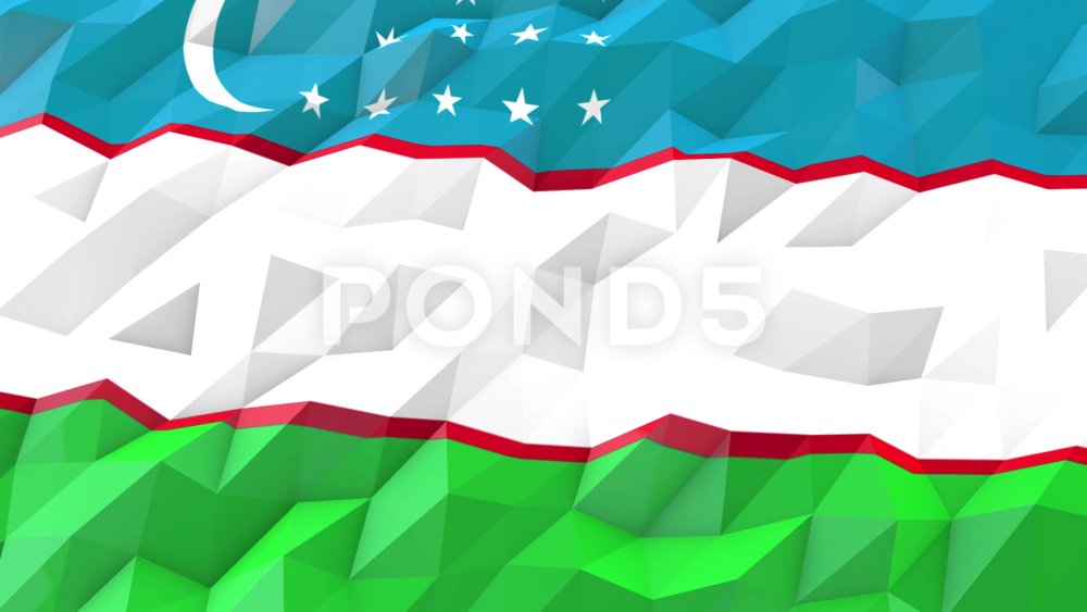 Флаг Узбекистана 4k