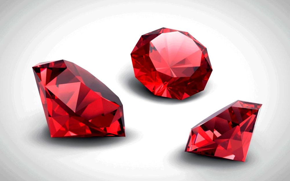 Рубин камень граненый