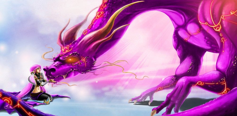 Обои на рабочий стол арт фиолетовый