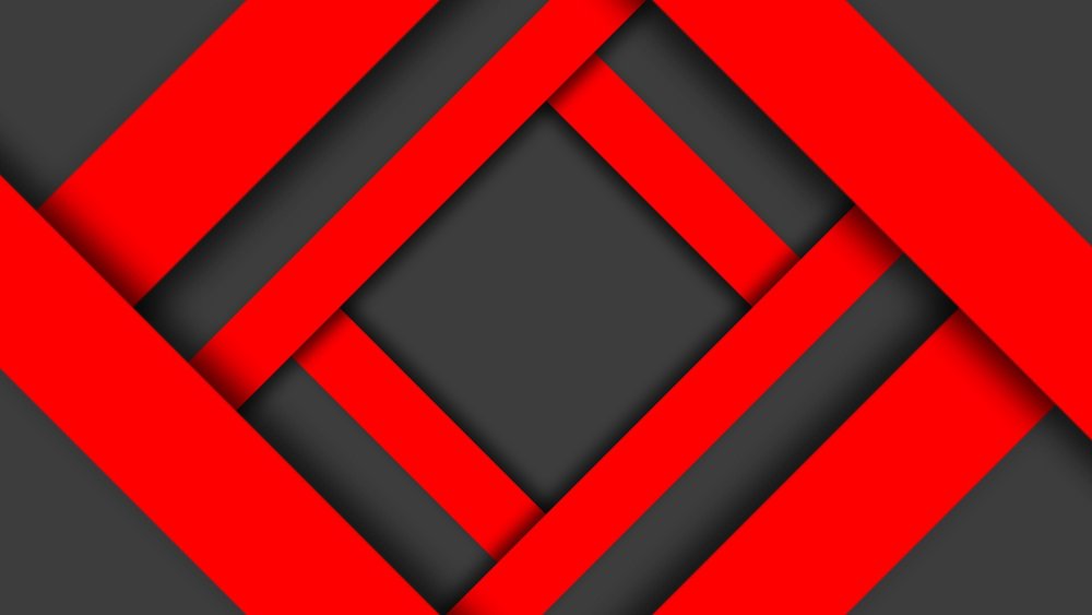 Черно красная абстракция Геометрическая