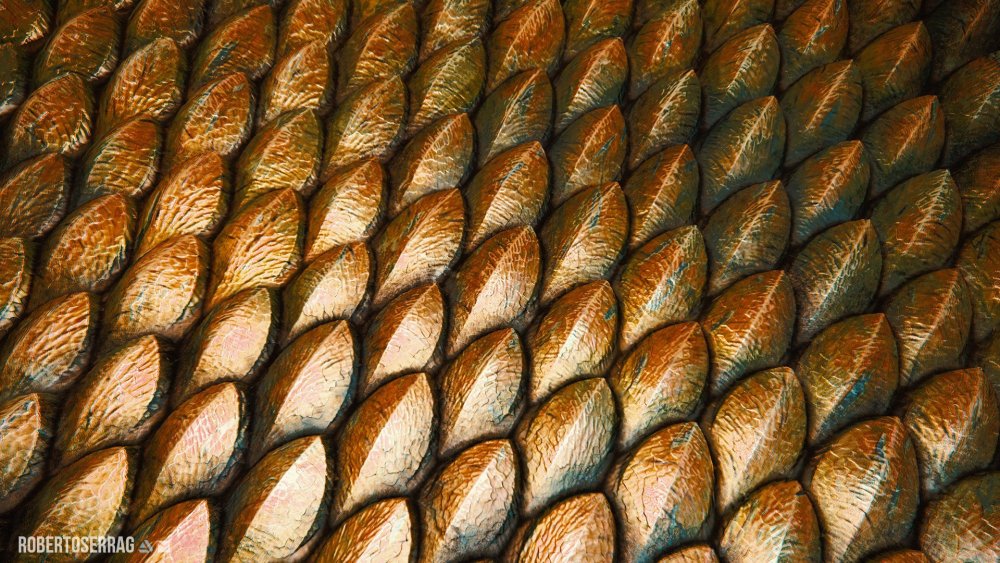 Золотая змеиная чешуя